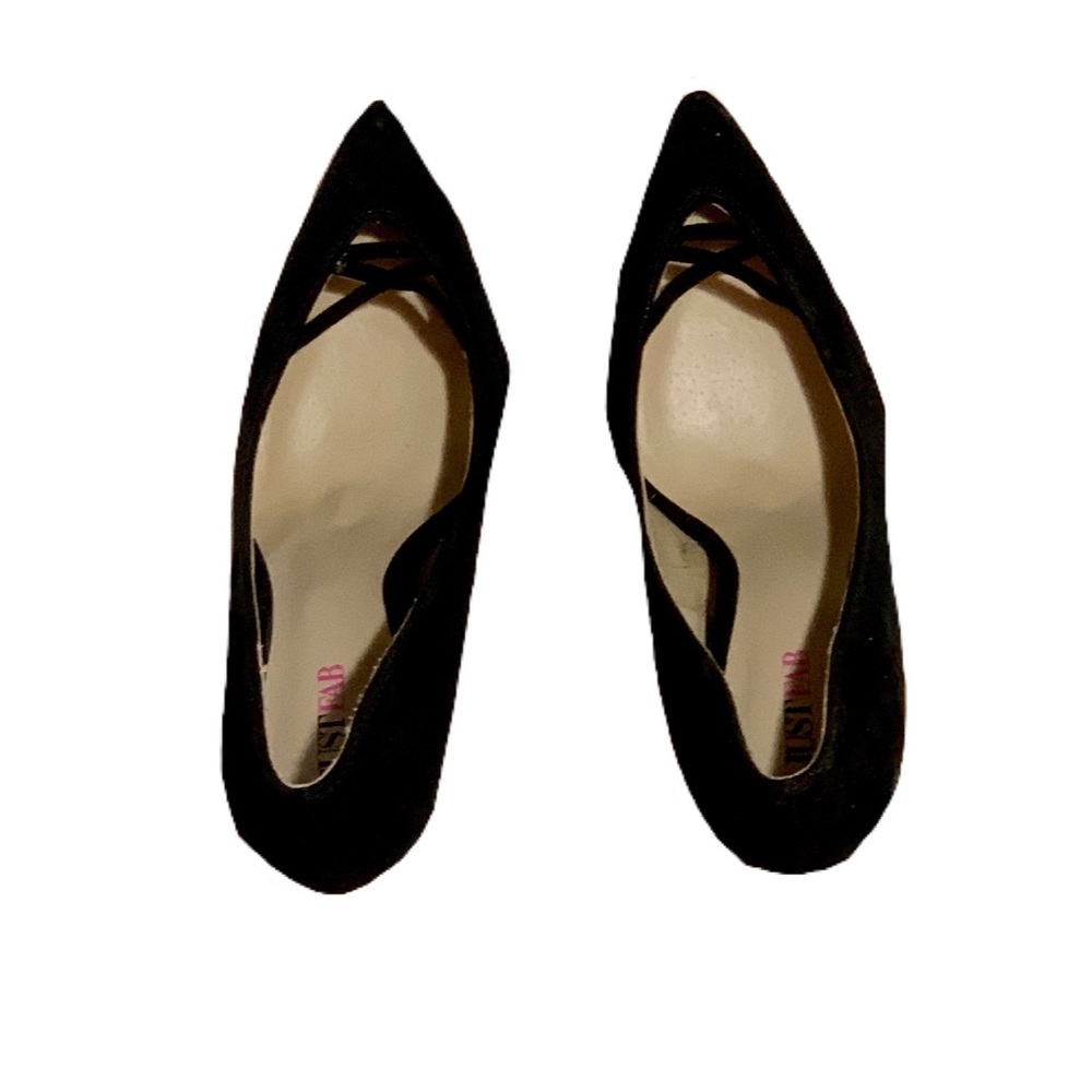 🚫SOLD🚫NWOT• JustFab Black Velvet Pointedpumps